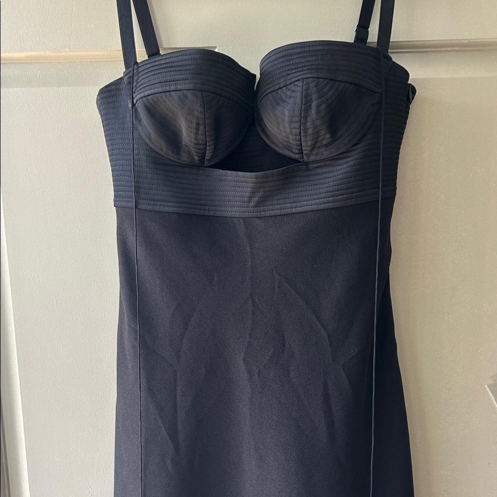 Anna October Black Strapless Bustier Dress